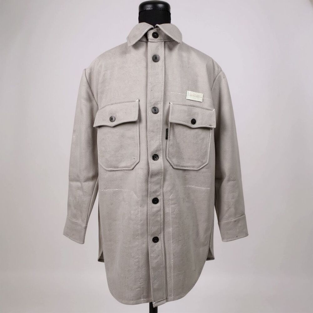 G-Star Women's Grey Boyfriend Fit Overshirt Size Medium NWT - Picture 4 of 10